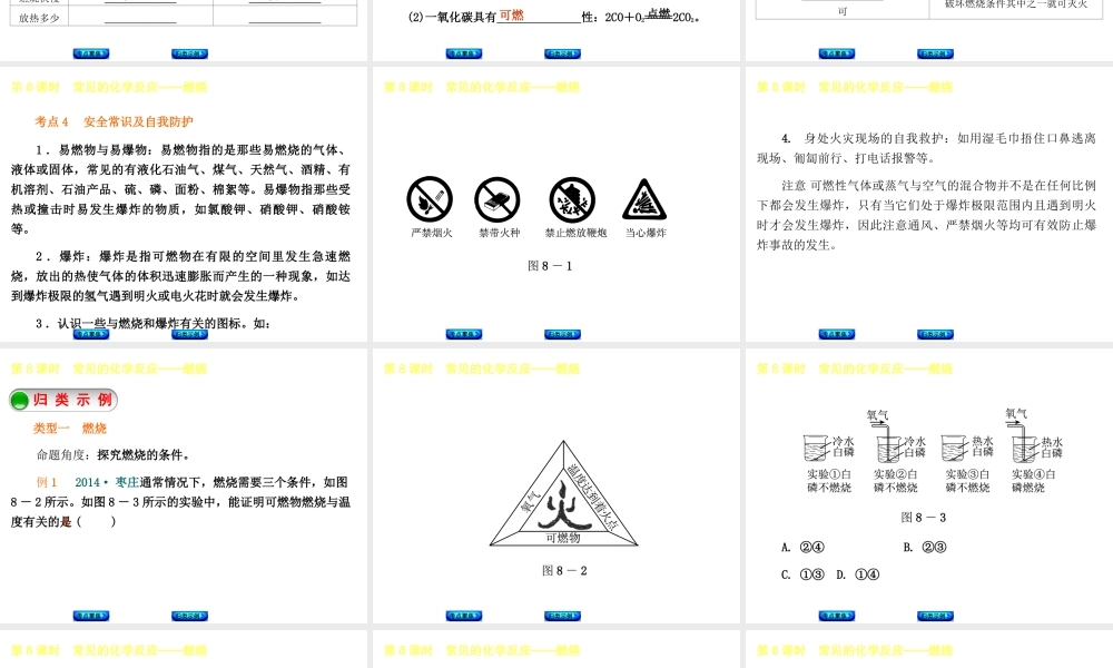 【中考复习方案】2015年中考化学 第4章 认识化学变化课件 （新版）沪教版