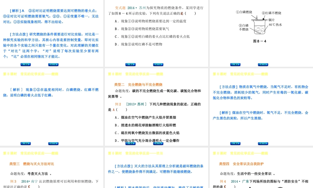 【中考复习方案】2015年中考化学 第4章 认识化学变化课件 （新版）沪教版