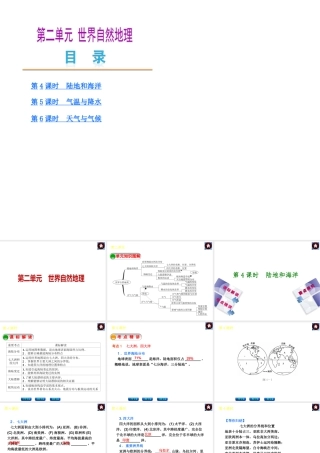 【中考复习方案】2015中考地理总复习 第2单元 世界自然地理课件 （新版）新人教版
