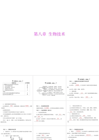 【中考风向标】2013年中考生物复习 生物技术课件