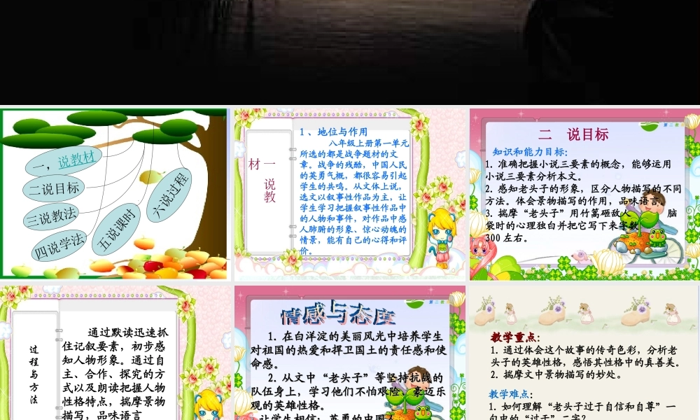 《芦花荡》 （说课）