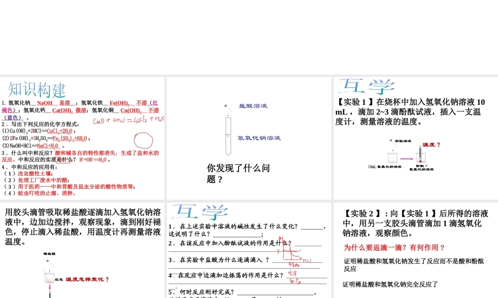 【冲刺中考】2013中考化学难点突破专题11 反应及其应用课件