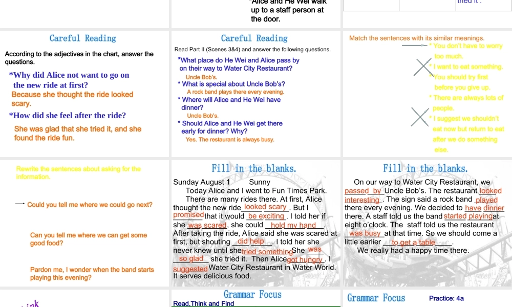 Unit 3 第三课时A 3a-4c