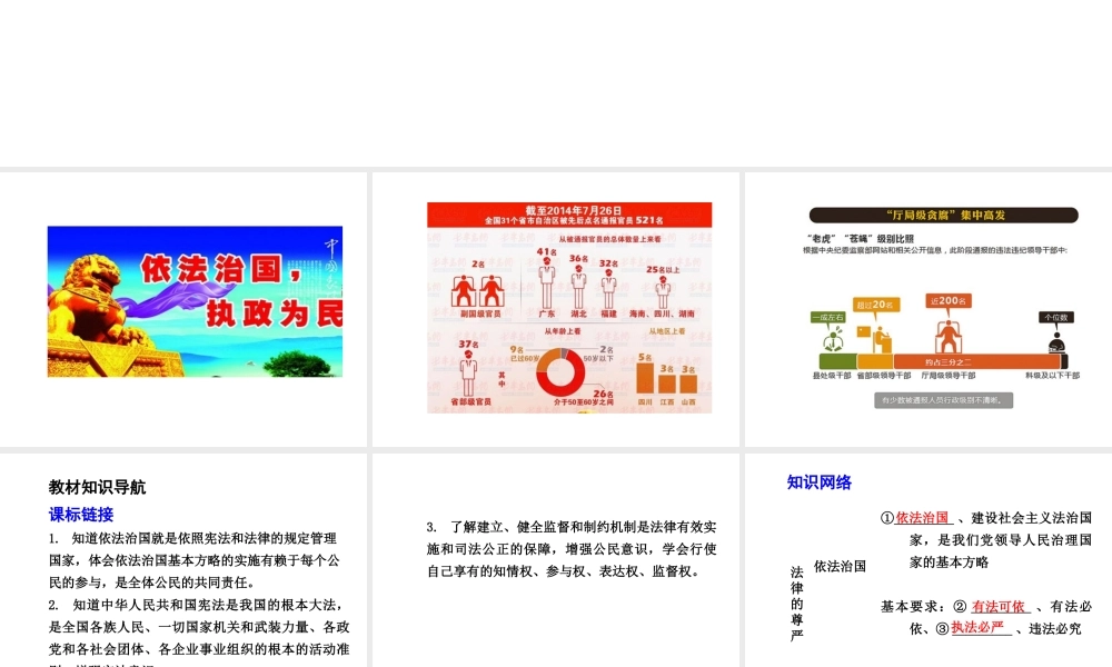 【中考试题研究】四川省2015届中考总复习 课时7 法律的尊严课件