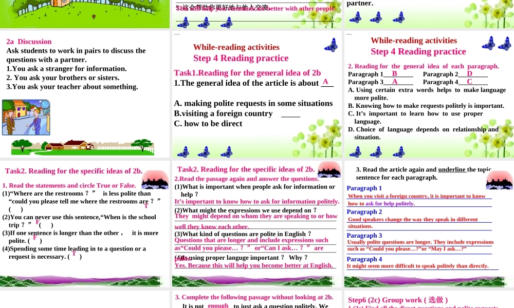 Unit 3第5课时Section B(2a-2d)