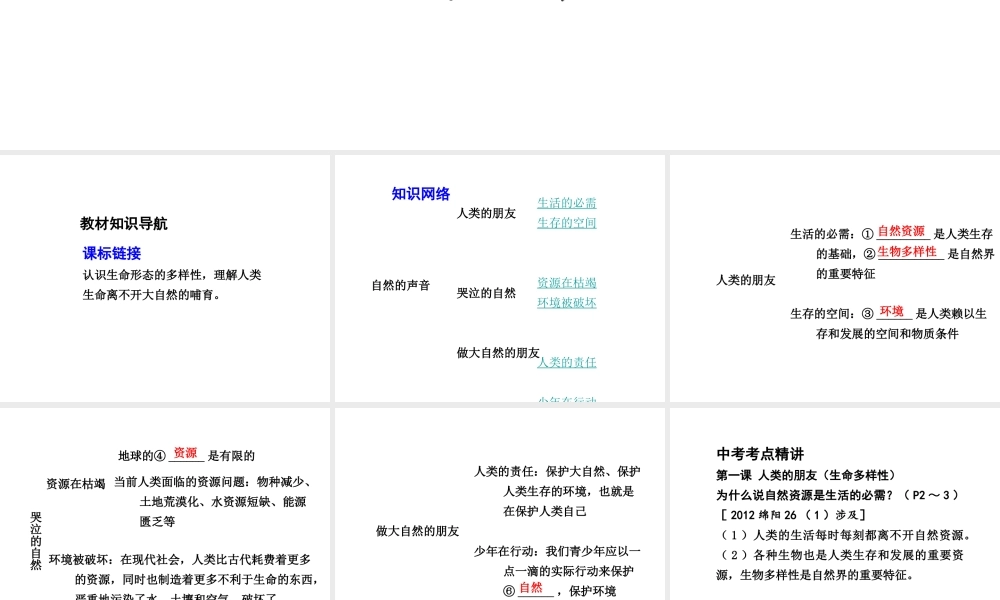 【中考试题研究】四川省2015届中考总复习 课时18 自然的声音课件
