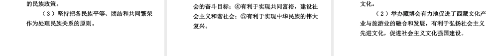 【贵州中考面对面】2015届中考政治总复习 热点专题精讲 专题2 维护民族团结实现祖国统一课件 人民版