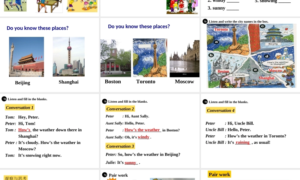 Unit 7 It’s raining Period 1课件2