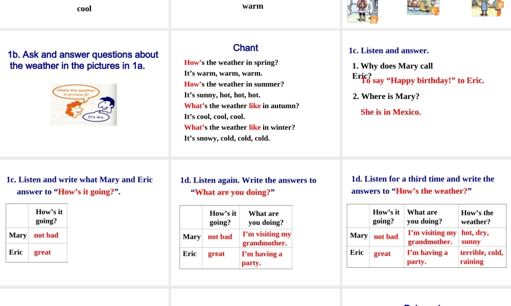 Unit 7 It’s raining Period 3课件