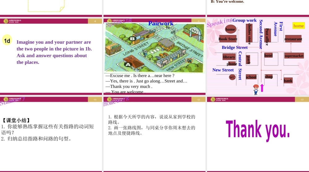 Unit 8 Is there a post office near here Peri