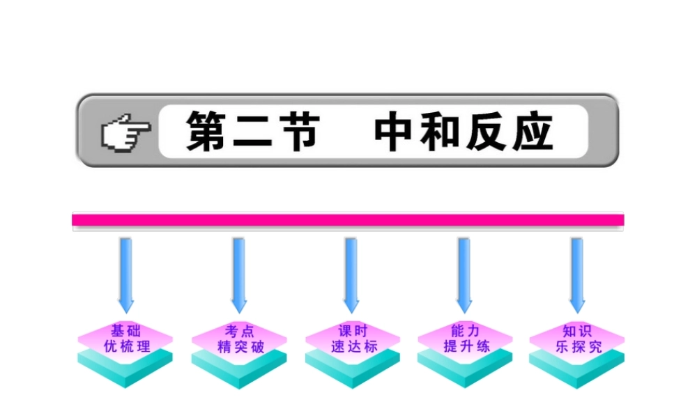 【金榜学案】2011版九年级化学 1.2 中和反应课件 鲁教版五四制
