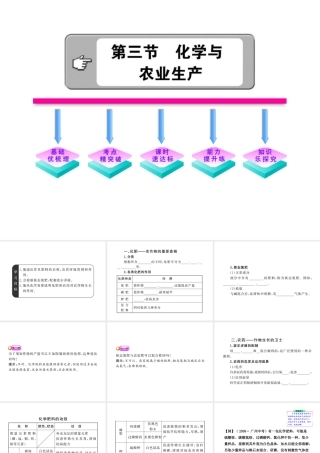 【金榜学案】2011版九年级化学 5.3 化学与农业生产课件 鲁教版五四制