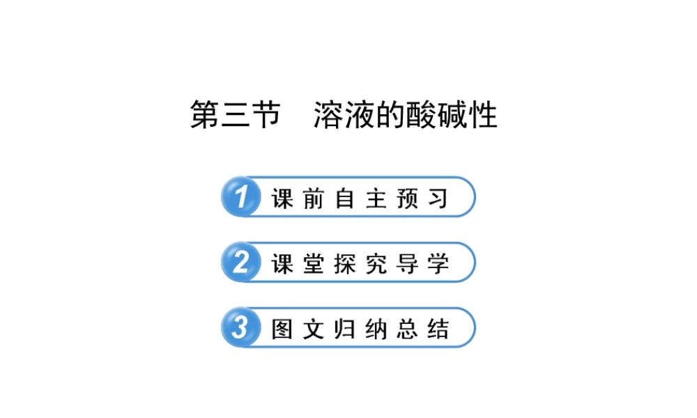 【金榜学案】2012-2013版九年级化学下册 7.3 溶液的酸碱性课件 （新版）鲁教版