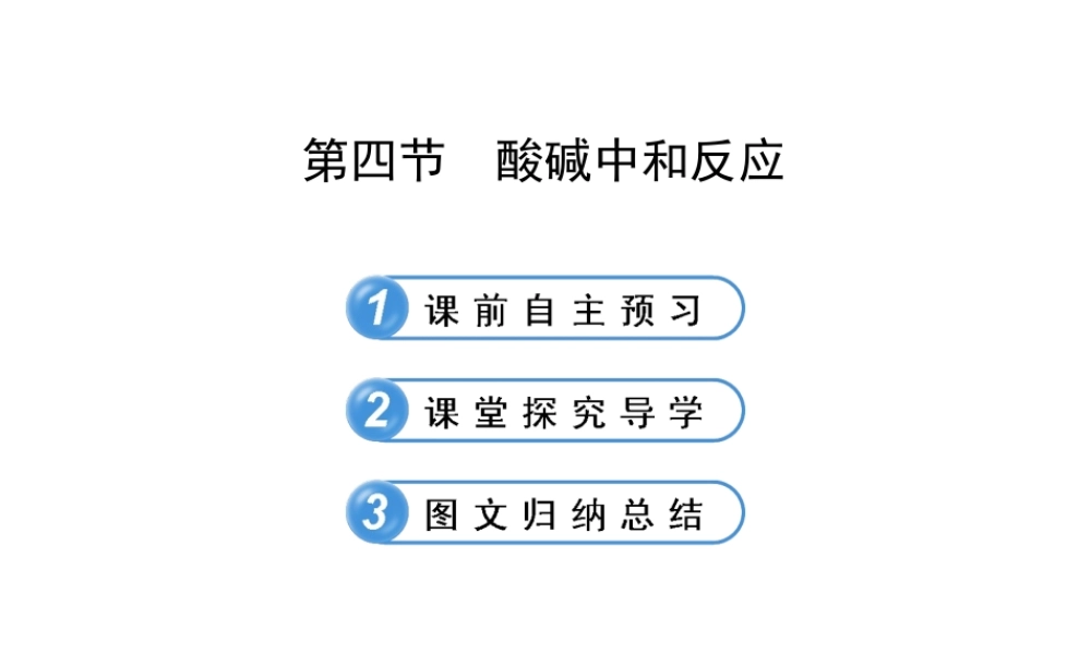 【金榜学案】2012-2013版九年级化学下册 7.4 酸碱中和反应课件 （新版）鲁教版