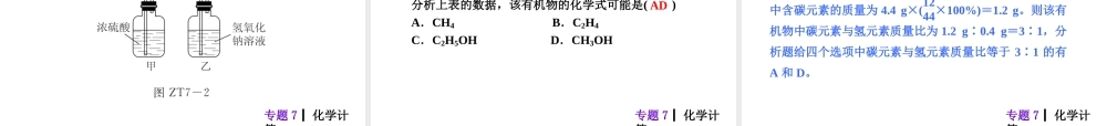 【夺分天天练】（天津专用）2014年中考化学总复习 专题7 化学计算课件课件（自主梳理+热身反馈+典例分析+名师预测）