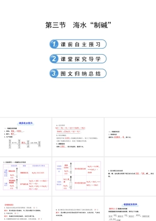 【金榜学案】2012-2013版九年级化学下册 8.3 海水“制碱”课件 （新版）鲁教版