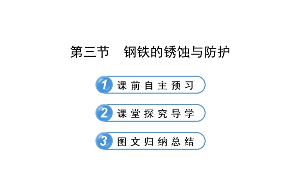 【金榜学案】2012-2013版九年级化学下册 9.3 钢铁的锈蚀与防护课件 （新版）鲁教版