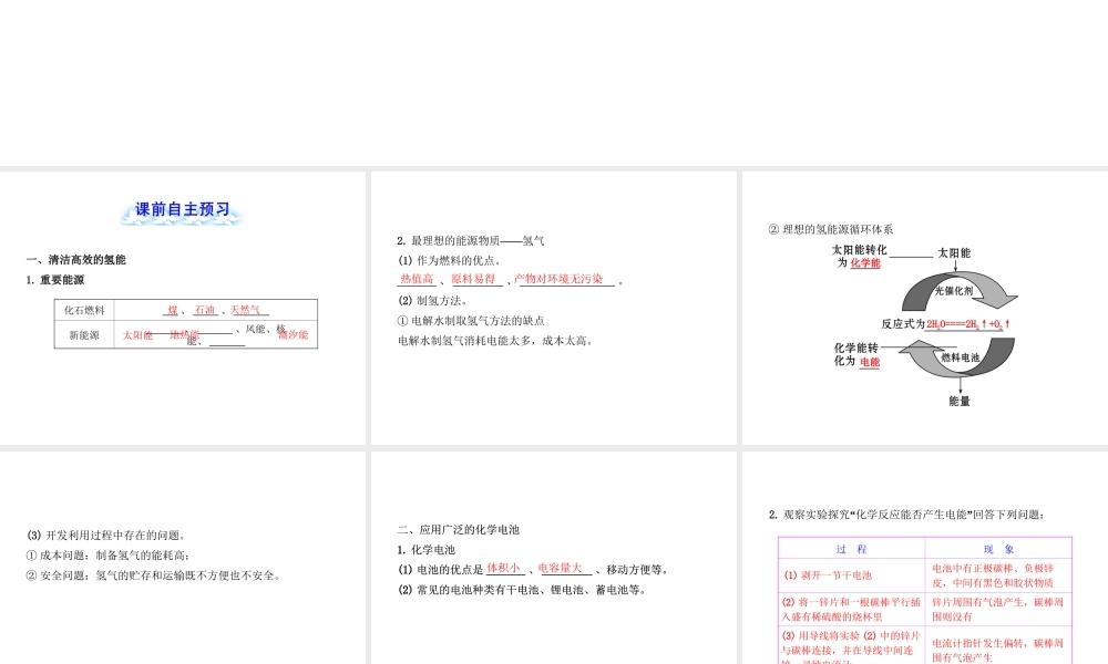 【金榜学案】2012-2013版九年级化学下册 11.1 化学与能源开发课件 （新版）鲁教版