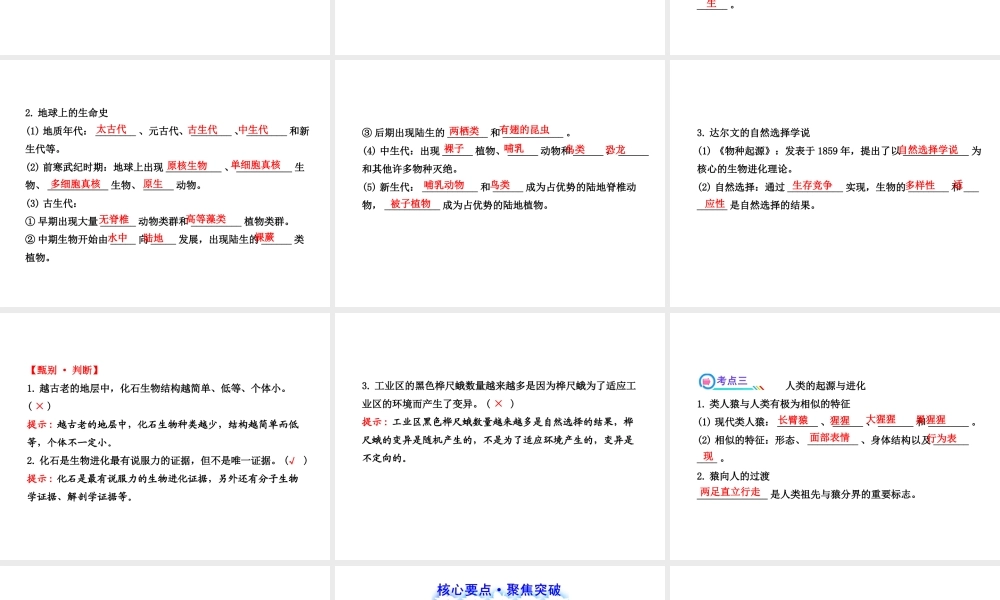 【全程复习方略】2013版中考生物 第21章 生命的发生和发展配套课件 北师大版