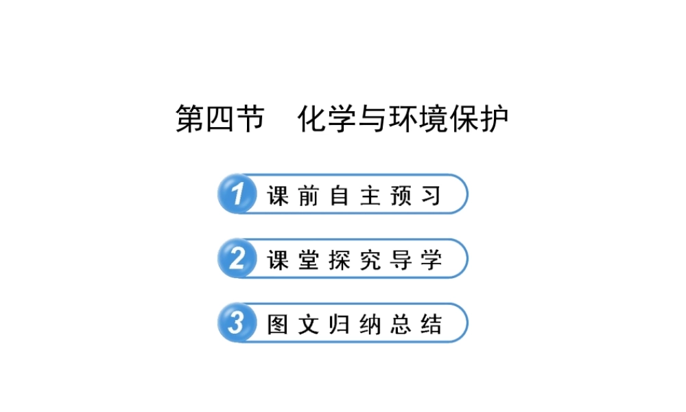 【金榜学案】2012-2013版九年级化学下册 11.4 化学与环境保护课件 （新版）鲁教版
