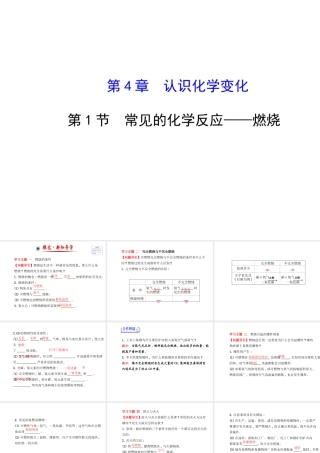 【金榜学案】2013-2014版九年级化学上册 第4章 第1节 常见的化学反应-燃烧配套课件 沪教版