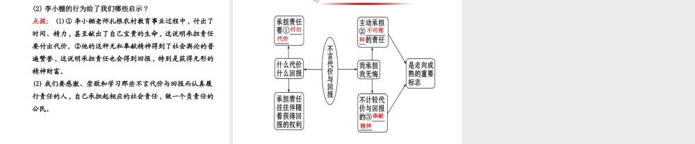 【金榜学案】2013-2014版九年级政治全册 第1单元 第1课 第2框 不言代价与回报配套课件 新人教版