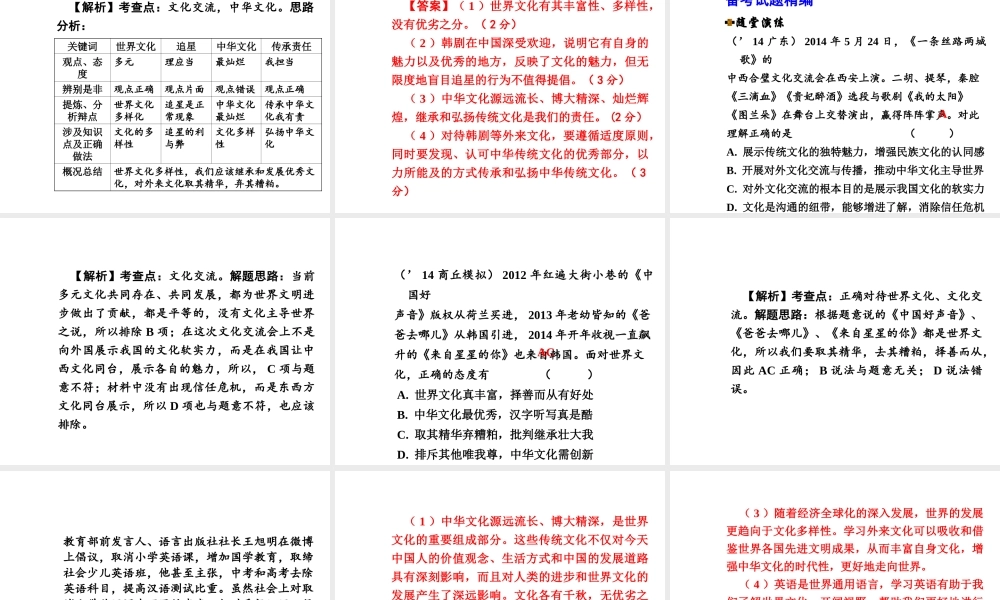 【河南中考面对面】2015年中考政治总复习 八上 第三单元 我们的朋友遍天下课件（知识导航+中招知识精讲+试题精编） 新人教版
