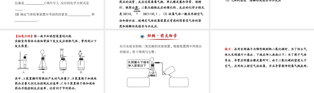 【金榜学案】2014版九年级化学上册 第六单元 课题2 二氧化碳制取的研究课件 （新版）新人教版
