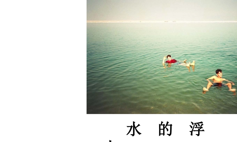 【名校课时通】2013-2014学年八年级科学上册 第一章 水和水的溶液 第3节 水的浮力 浮力产生的原因课件 浙教版