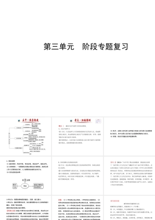 【金榜学案】2013-2014版九年级政治全册 第3单元 阶段专题复习配套课件 新人教版