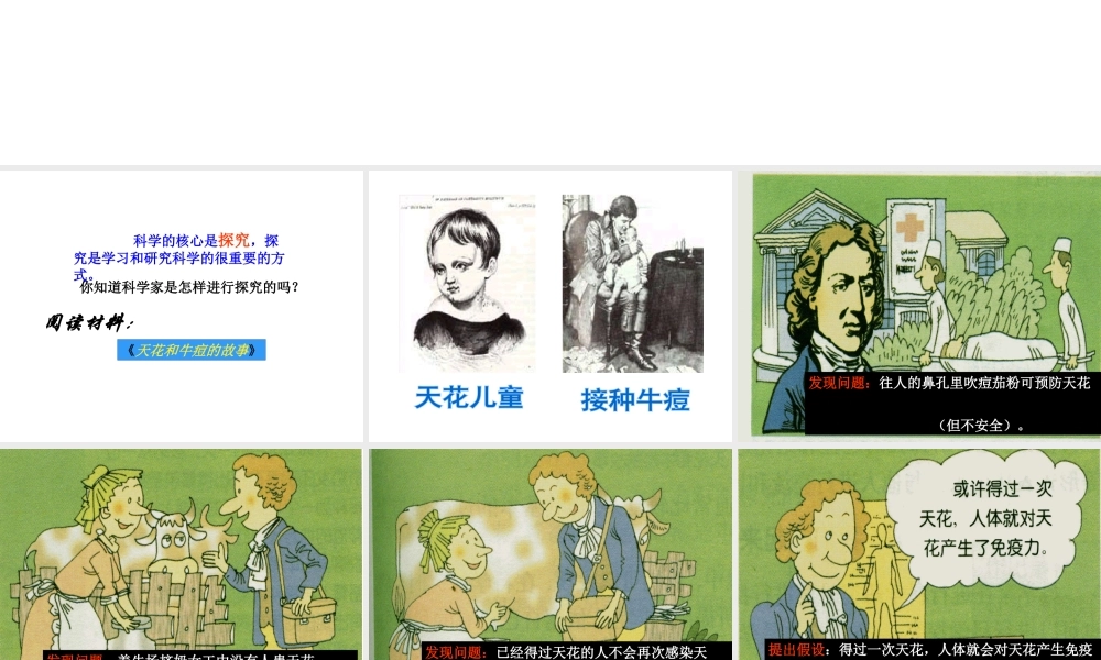 【名校课时通】2013-2014学年七年级科学上册 第1章 科学入门 第5节 科学探究课件 浙教版