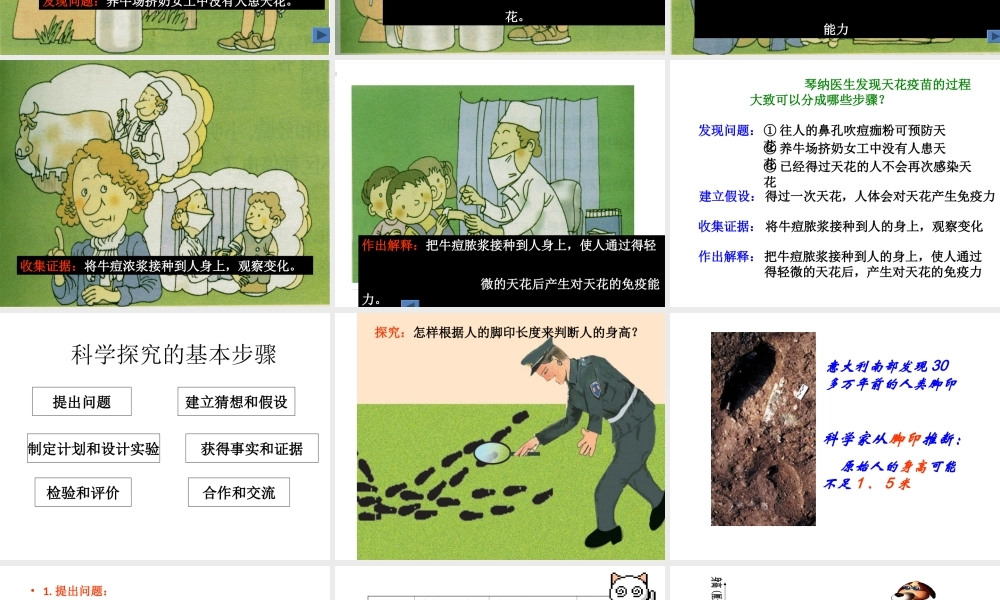 【名校课时通】2013-2014学年七年级科学上册 第1章 科学入门 第5节 科学探究课件 浙教版