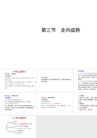 【金榜学案】2014八年级生物上册 第四单元 第三章 第三节 走向成熟课件 济南版