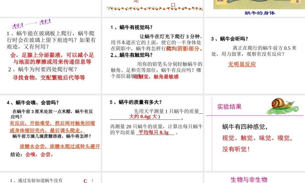 【名校课时通】2013-2014学年七年级科学上册 第2章 观察生物 第1节 生物与非生物课件 浙教版
