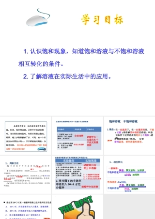 【名校课时通】2014届九年级化学全册 第三单元 溶液 第一节 溶液（第2课时）名师教学课件 鲁教版