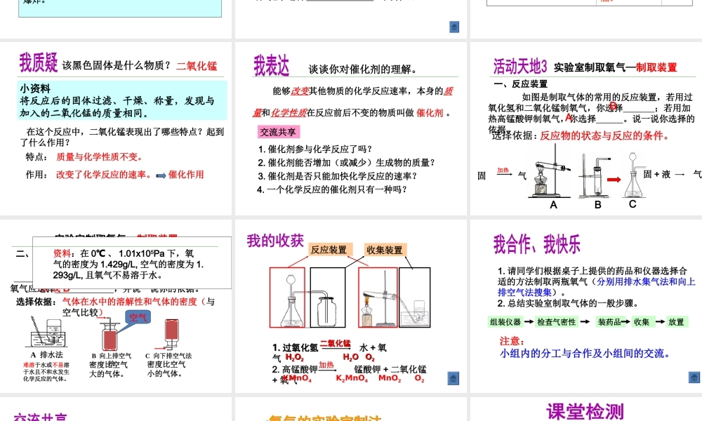 【名校课时通】2014届九年级化学全册 第四单元 我们周围的空气 第三节 氧气（第1课时）名师教学课件 鲁教版