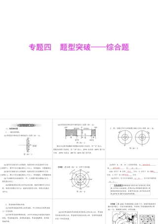 【南方新课堂 中考风向标】2013年中考地理二轮复习 第二部分 第四章 题型突破—综合题课件