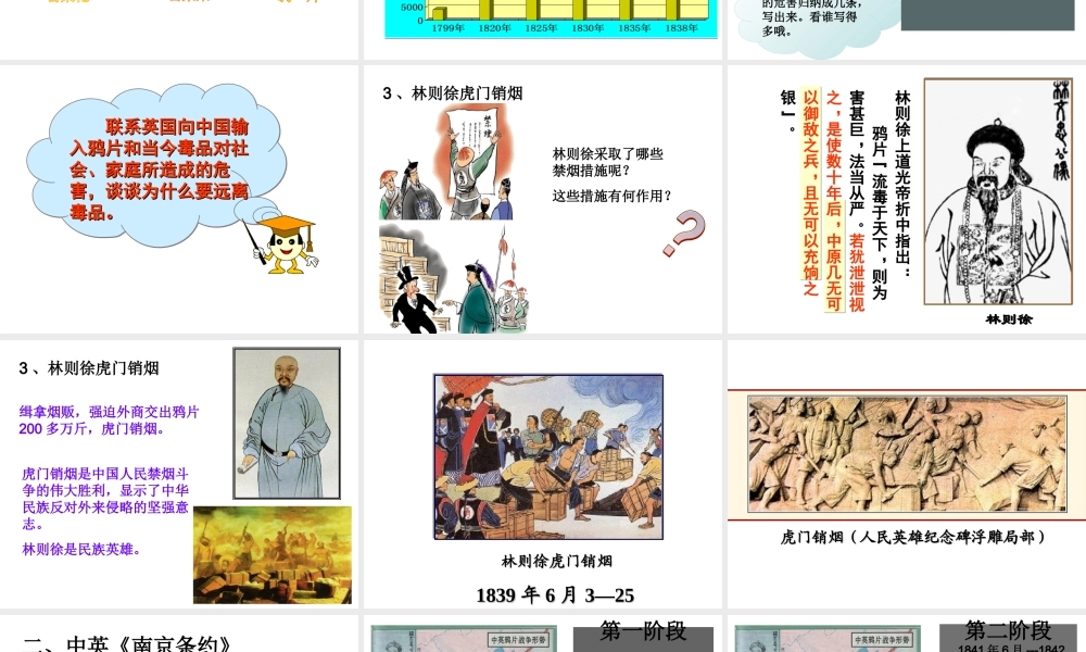 八年级历史上册 第1单元 两次鸦片战争时期（19世纪中期）第1课《鸦片战争》课件 中图版-中图级上册历史课件