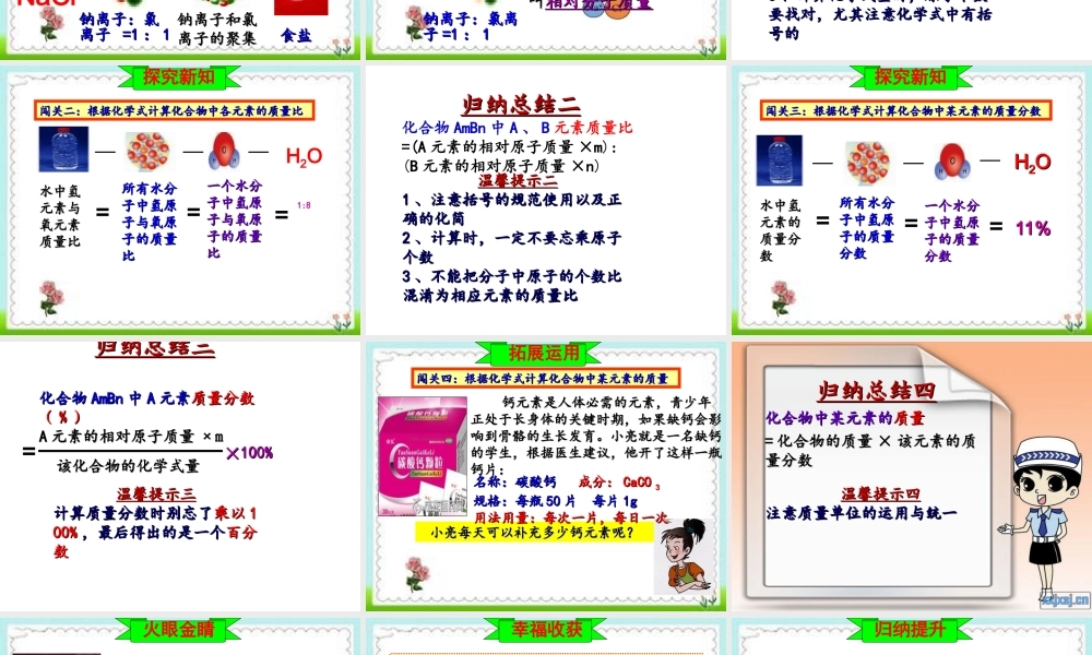 八年级化学全册 3.3《物质组成的表示》课件 （新版）鲁教版五四制-鲁教版五四级全册化学课件