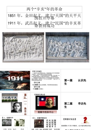 【水滴系列】八年级历史上册 第8课《辛亥革命》课件 新人教版