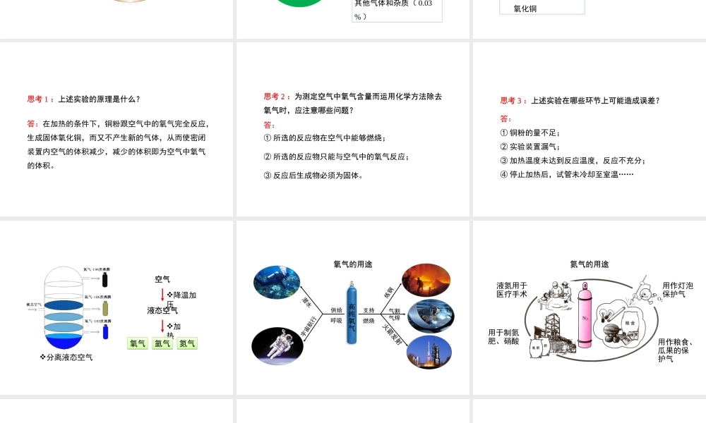 八年级化学全册 4.1《空气的成分》教学课件 （新版）鲁教版五四制-鲁教版五四级全册化学课件