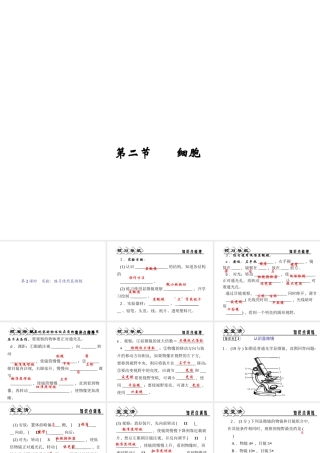 【四清导航】2014年秋七年级科学上册 第二章 第二节 第二课时 实验：练习使用显微镜课件 （新版）浙教版