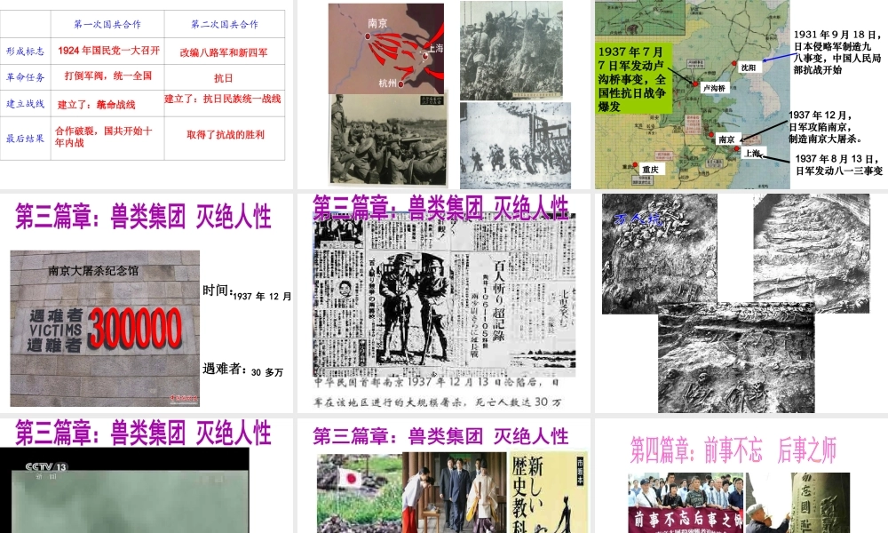 【水滴系列】八年级历史上册 第四单元 第15课 宁为战死鬼，不作亡国奴课件 新人教版