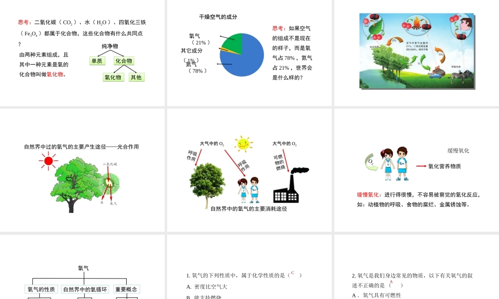 八年级化学全册 4.2《氧气》（第2课时）教学课件 （新版）鲁教版五四制-鲁教版五四级全册化学课件