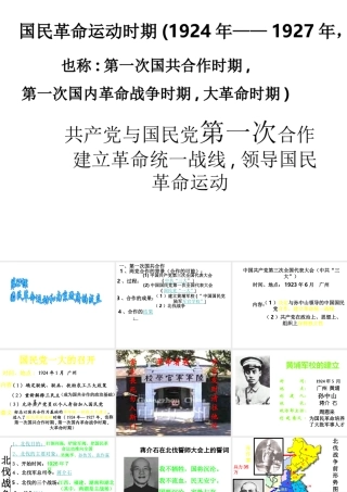 八年级历史上册 第12课 国民革命运动与南京国民政府的建立课件2 华东师大版-华东师大级上册历史课件