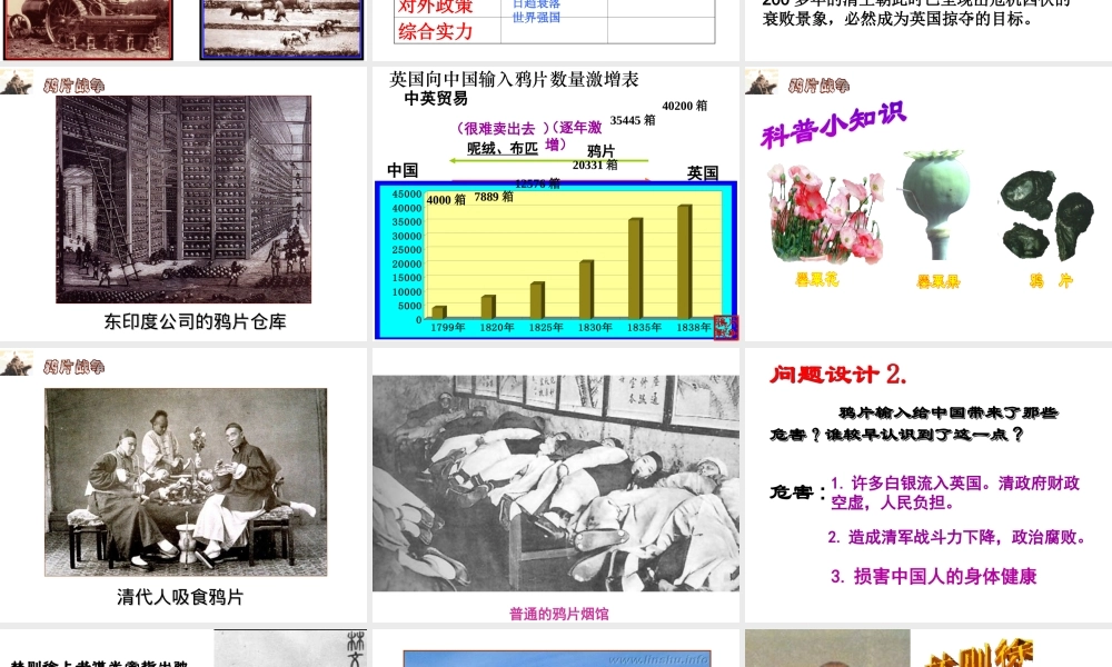 八年级历史上册 第1单元 列强侵略与中华民族的救亡图存 第1课 第一次鸦片战争与太平天国运动课件 华东师大版-华东师大级上册历史课件