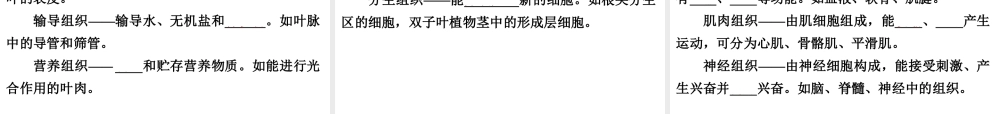 【浙江新中考】2014中考科学总复习 第一篇 生命科学 第2讲 细　胞（三年中考真题为例）课件