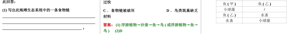 【浙江新中考】2014中考科学总复习 第一篇 生命科学 第3讲 种群、生物群落、生态系统和生物圈（三年中考真题为例）课件