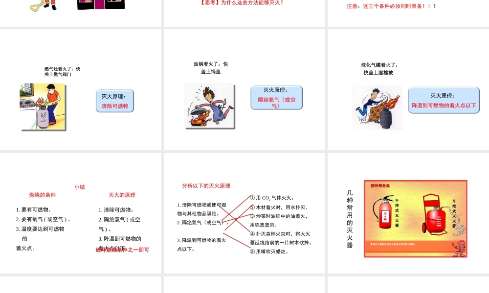 八年级化学全册 6.1《燃烧与灭火》教学课件 （新版）鲁教版五四制-鲁教版五四级全册化学课件
