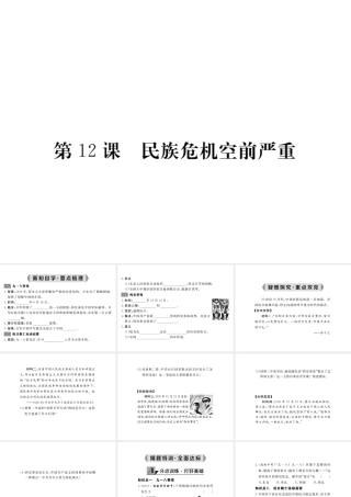 八年级历史上册 第12课 民族危机空前严重课件 华东师大版-华东师大版初中八年级上册历史课件
